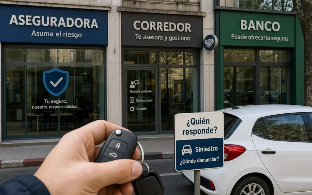 Aseguradora, corredor y banco: quién te vende y quién responde por la póliza en Uruguay