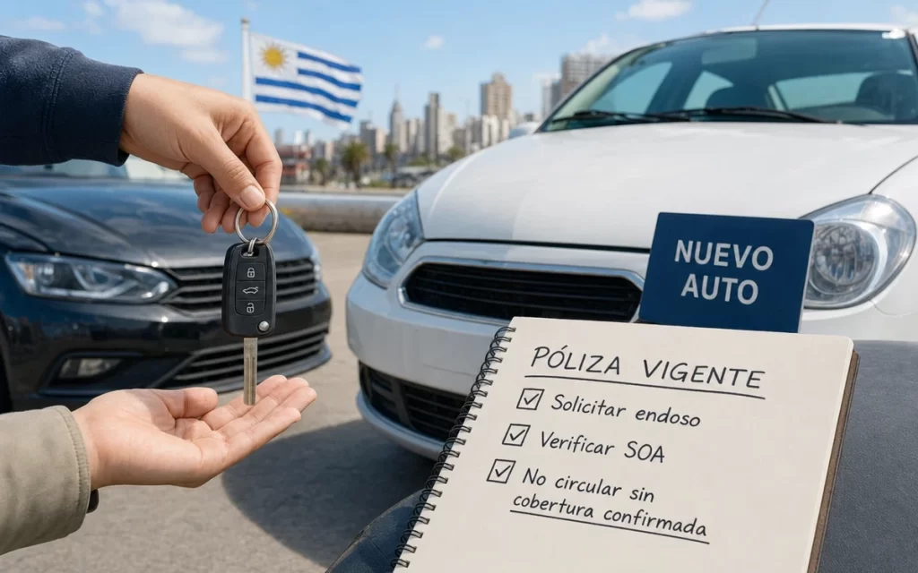 Cambiar de auto con una póliza vigente en Uruguay: qué pasa con el seguro
