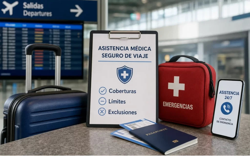 Cobertura médica de un seguro de viaje desde Uruguay: límites y exclusiones