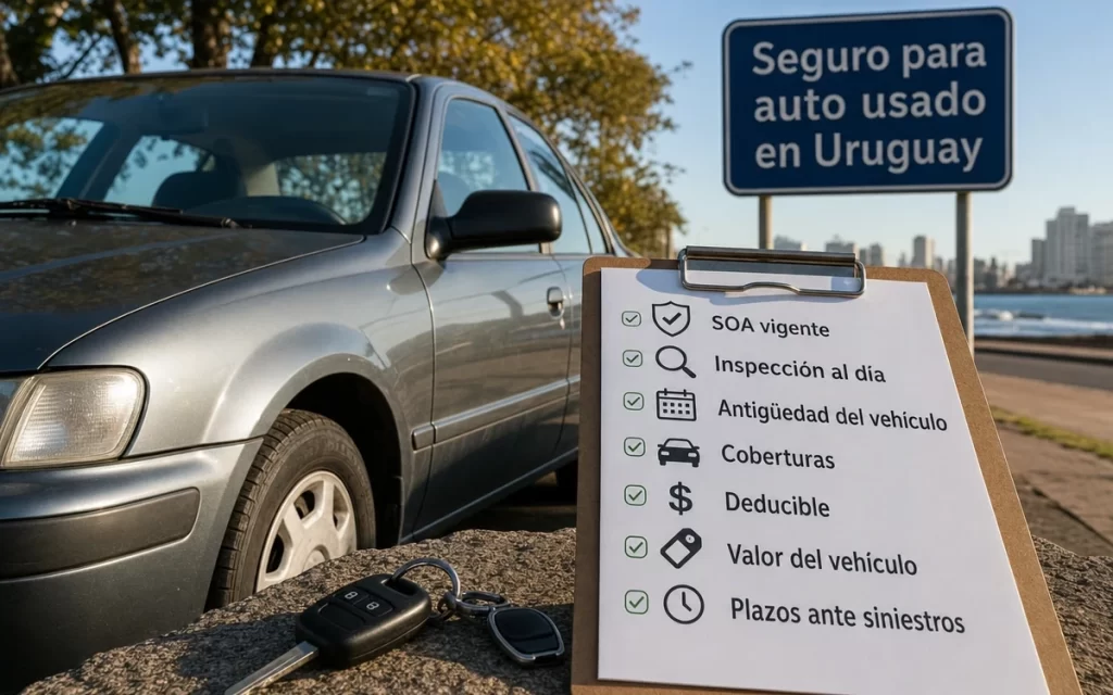 Seguro para auto usado en Uruguay: qué revisar antes de contratar