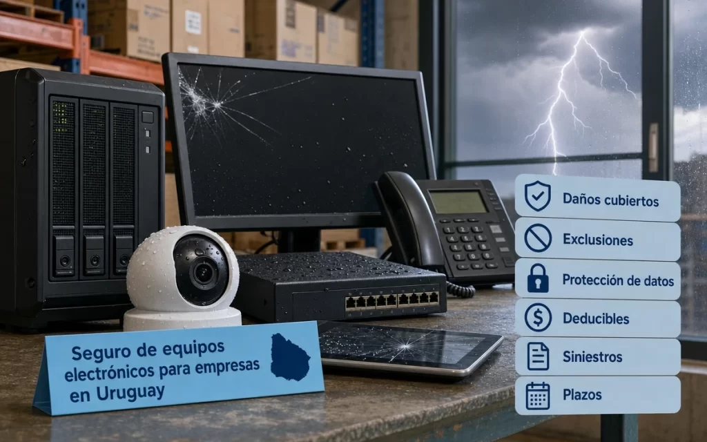 Seguro de equipos electrónicos para empresas en Uruguay: qué revisar